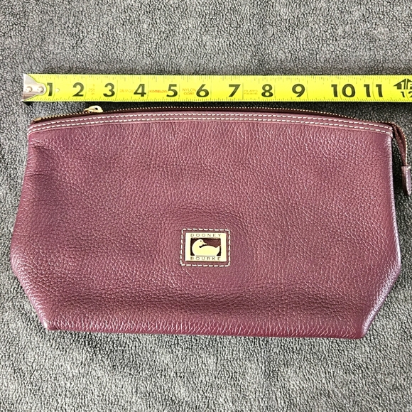 Dooney & Burke Burgandy Men's Toiletry Bag with Textured Finish - Picture 14 of 15